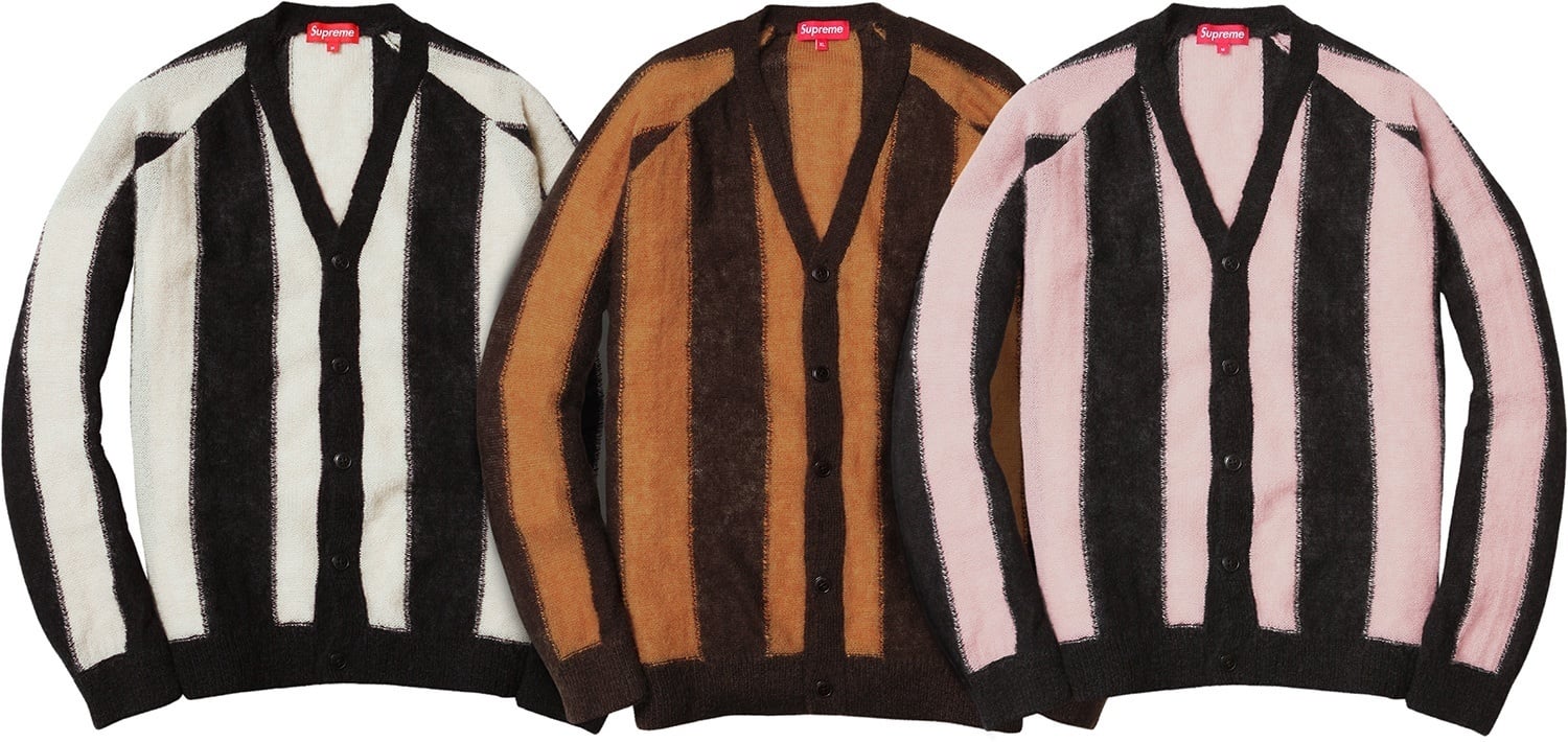 Striped Mohair Cardigan